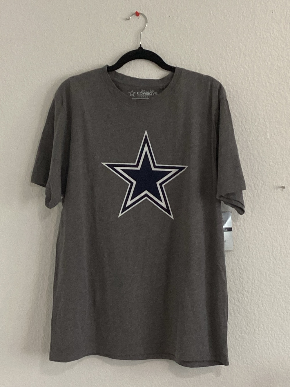 NFL Dallas Cowboys Gray Tee with Navy Star Logo